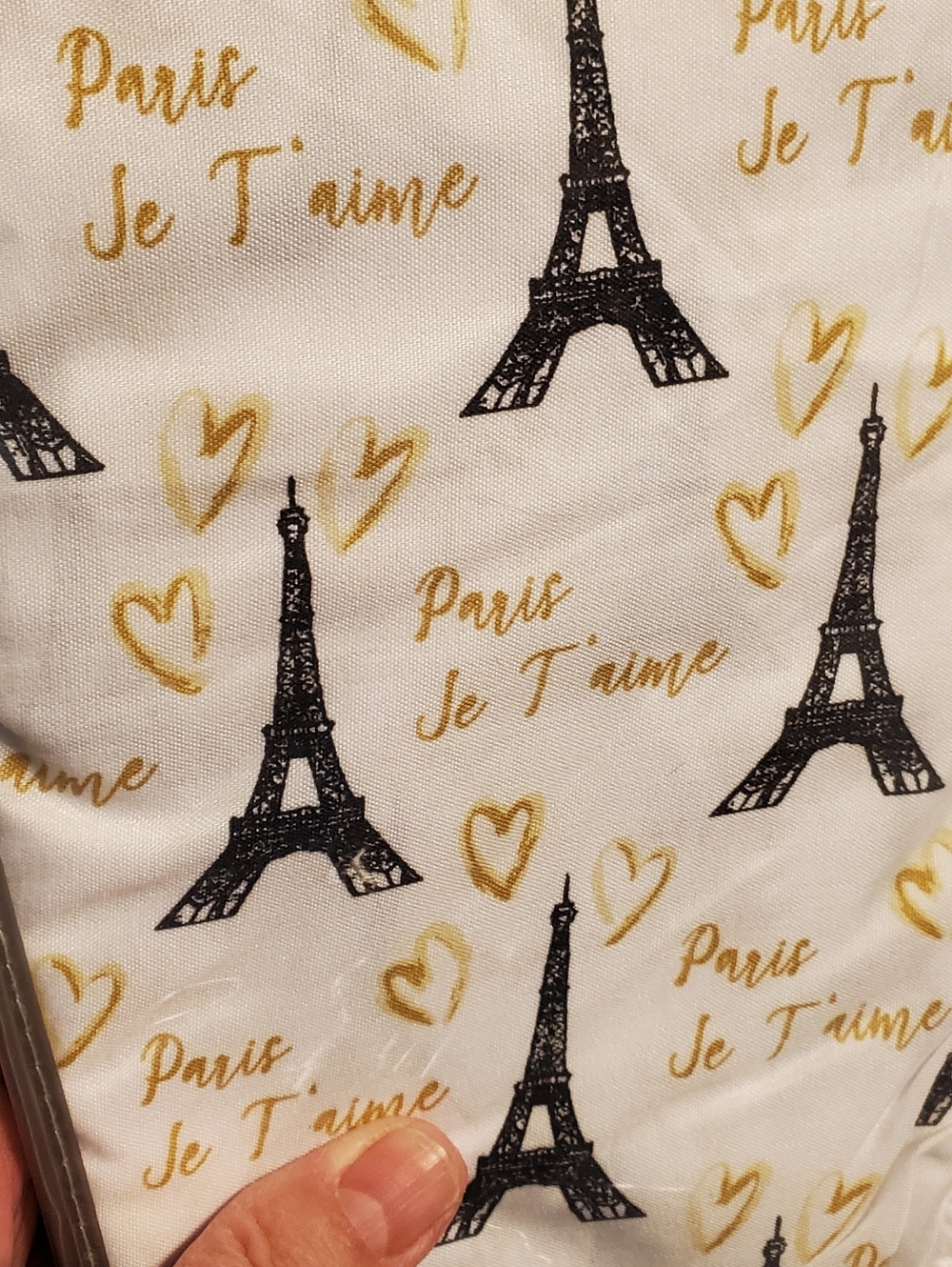 Set of 2 Paris Themed King Size Pillow Cases MicrofiberEach measure 39" x 19".
